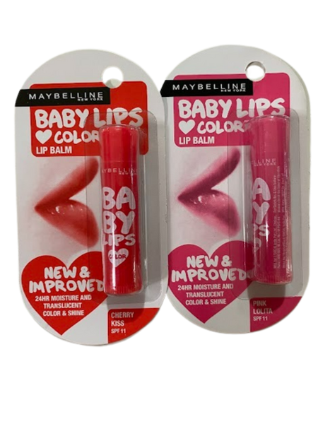 Maybelline New York Baby Lips Lip Balm (Pink & Red)