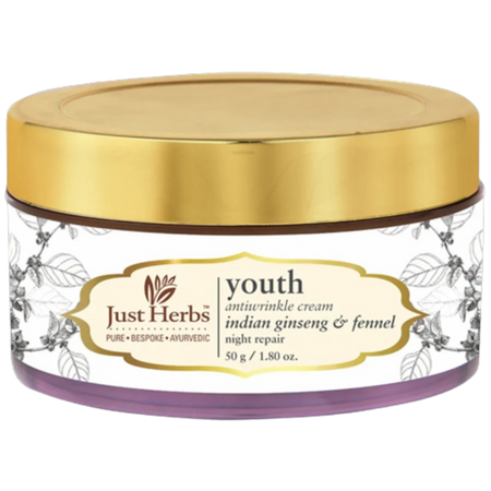Just Herbs Youth Antiwrinkle Indian Ginseng & Fennel Night Repair Cream