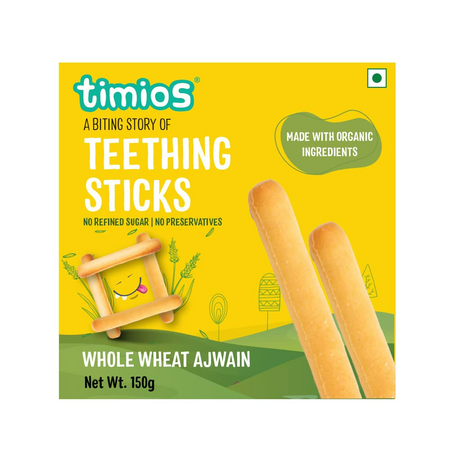 Timios Whole Wheat Ajwain Teething sticks