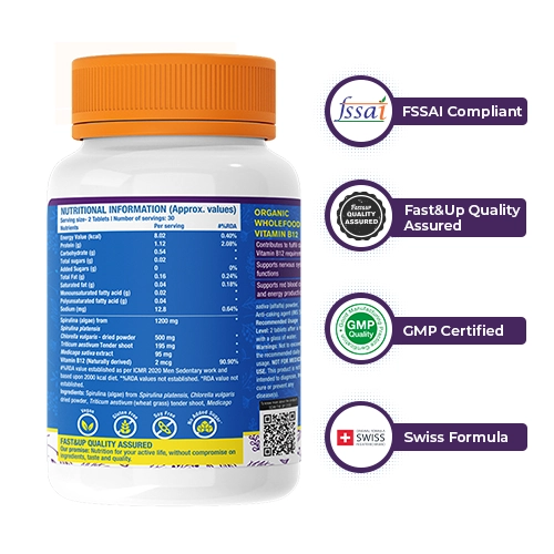 Fast&Up B12 + B-Complex Tablets - Distacart