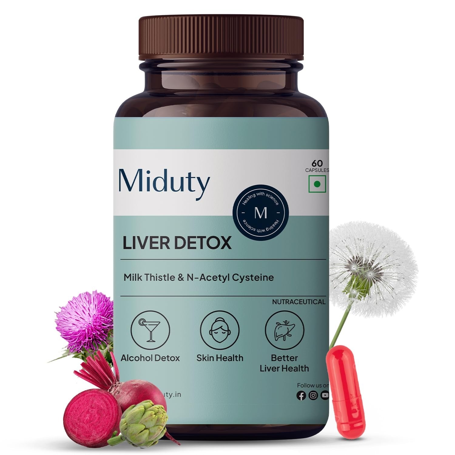 Miduty by Palak Notes Liver Detox Capsules - Distacart