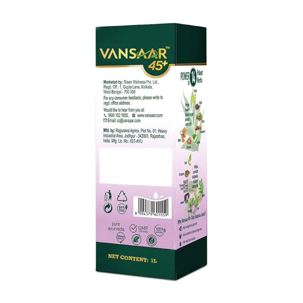 Vansaar 45+ Diab Balance Juice - Distacart