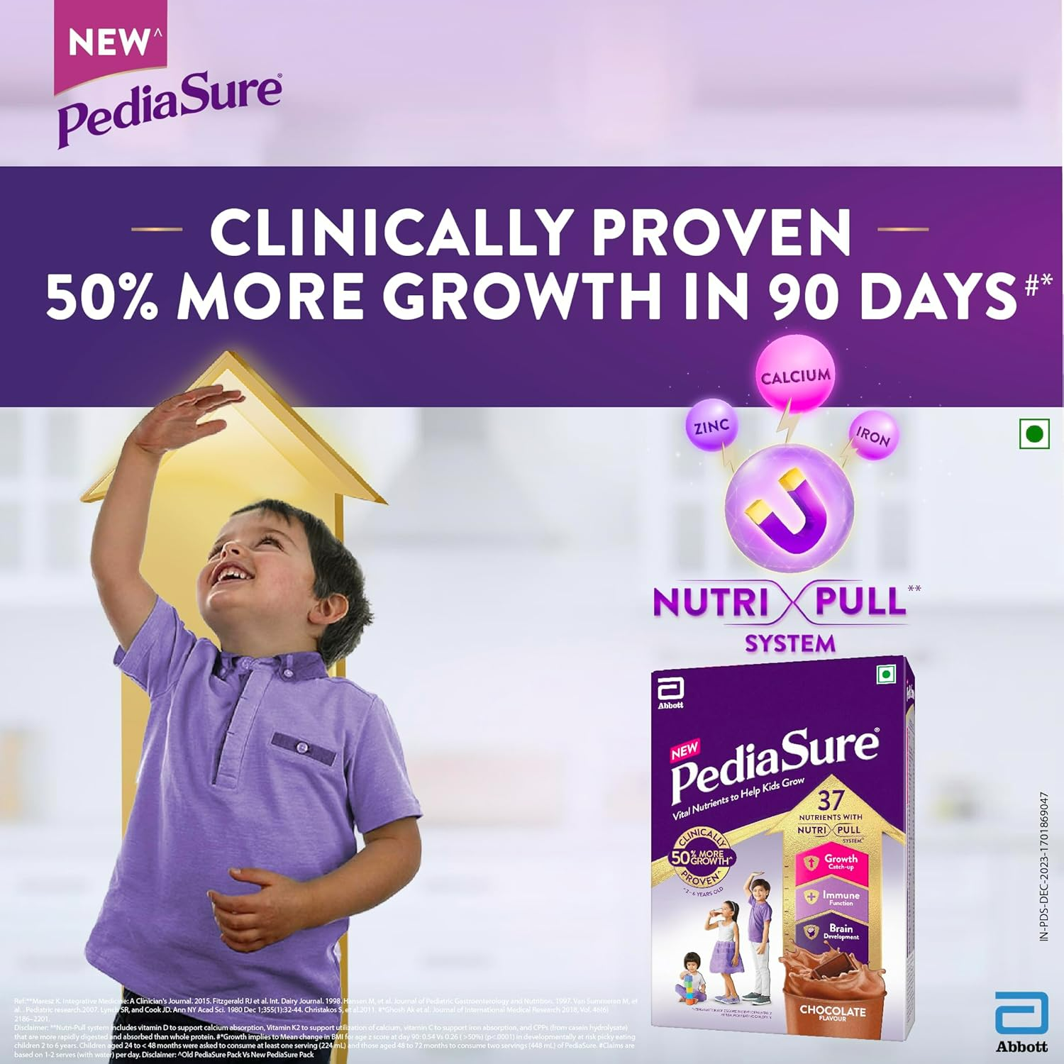 Pediasure Health and Nutrition Drink Powder for Kids Growth (Premium Chocolate) - Distacart