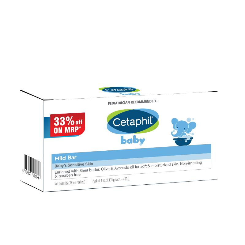 Cetaphil Baby Mild Bar Face & Body For Baby's Sensitive Skin - Distacart