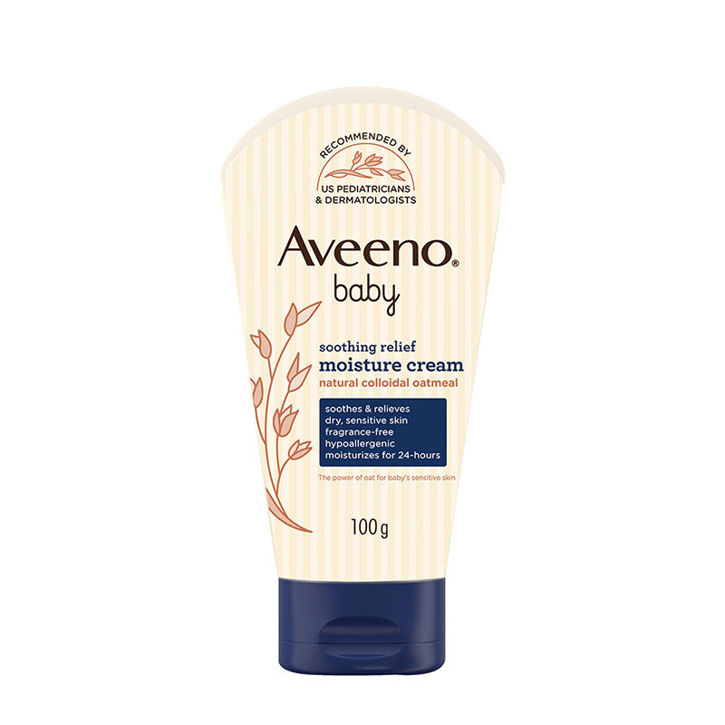 Aveeno Baby Soothing Relief Face & Body Moisture Cream - Oatmeal For Dry, Sensitive & Gentle Skin - Distacart