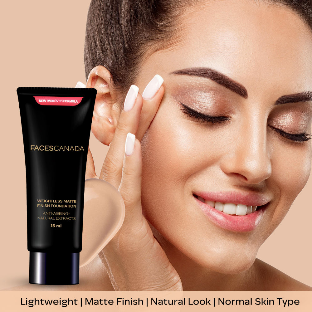 Faces Canada Weightless Matte Finish Foundation-Sand 06 - Distacart