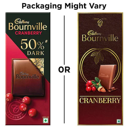 Cadbury Bournville Cranberry Dark Chocolate Bar