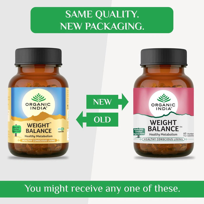Organic India Weight Balance Capsules - Distacart