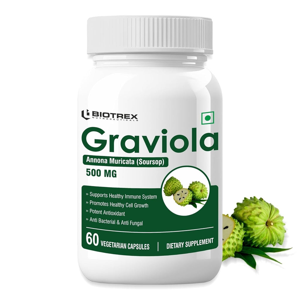 Biotrex Graviola 500mg Veg Capsules - Distacart