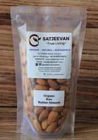 Satjeevan Organic Raw Badam Almonds - Distacart