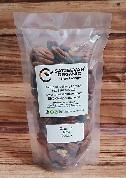Satjeevan Organic Raw Pecans - Distacart