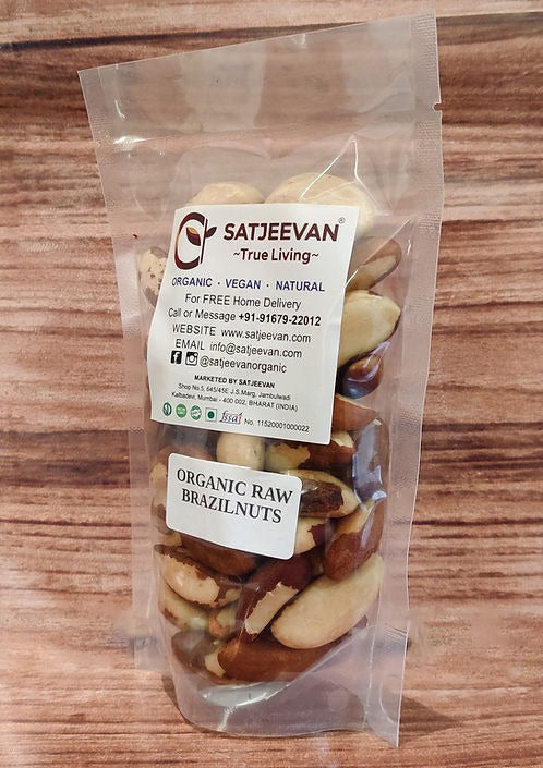 Satjeevan Organic Raw Brazilnuts - Distacart