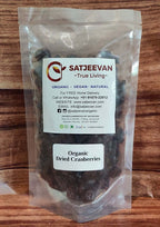 Satjeevan Organic Dried Cranberries - Distacart