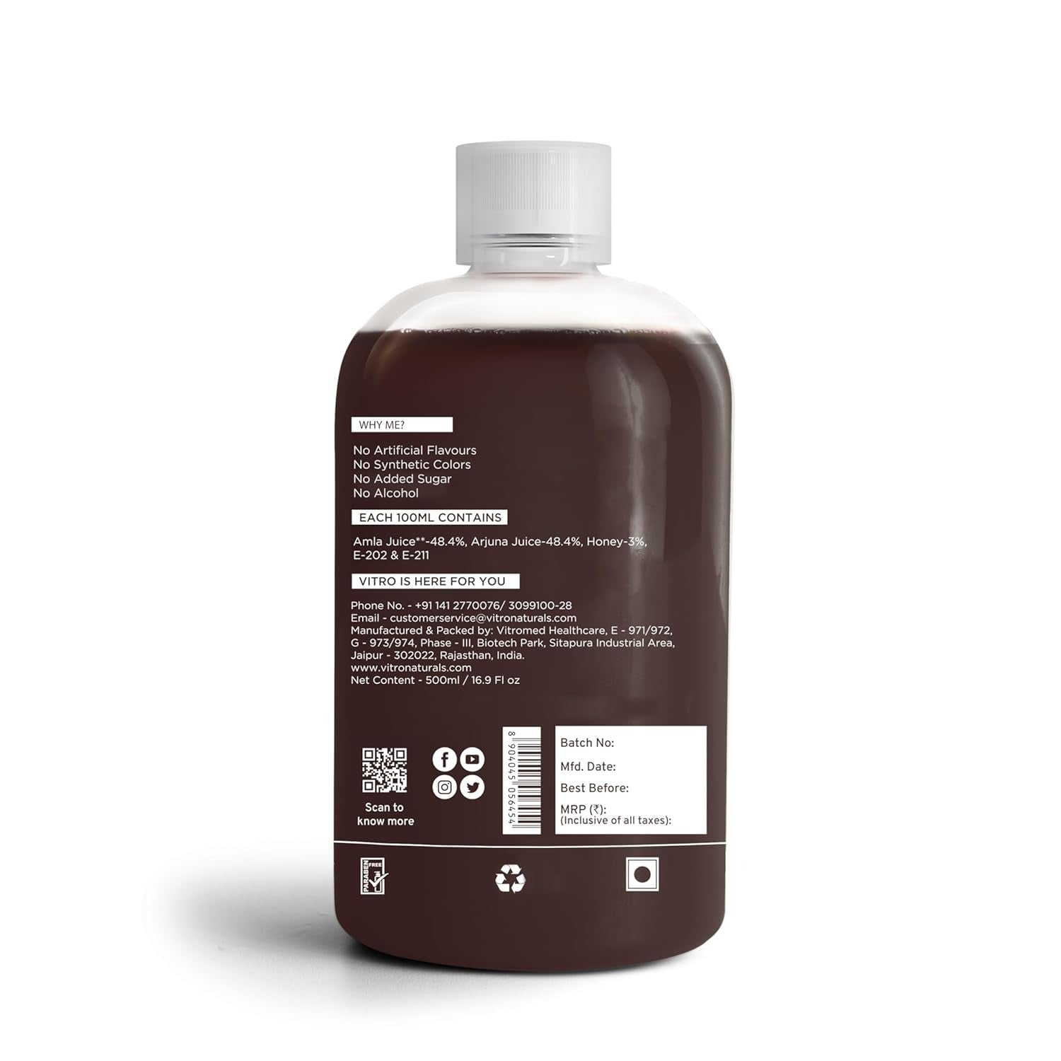Vitro Naturals I Am Healing Amla Arjuna Juice - Distacart