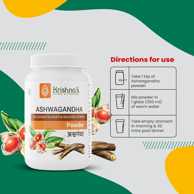 Krishna's Herbal & Ayurveda Ashwagandha Powder - Distacart
