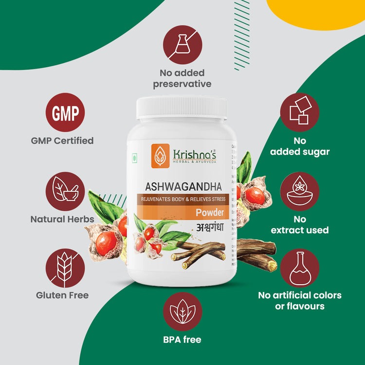 Krishna's Herbal & Ayurveda Ashwagandha Powder - Distacart
