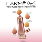 Lakme 9 To 5 Weightless Mousse Foundation - Beige Vanilla