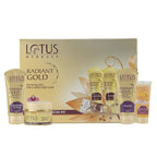 Lotus Herbals Radiant Gold Cellular Glow Facial Kit For All Skin Types - Distacart