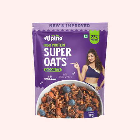 Alpino High Protein Super Rolled Oats Chocolate