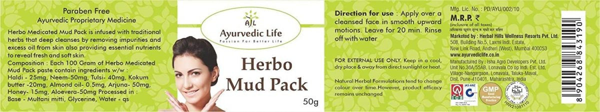 Ayurvedic Life Herbo Mud Pack