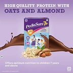 Pediasure 7 Plus Oats & Almond Nutrition Drink Powder Chocolate Flavour - Distacart