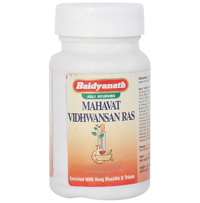 Baidyanath Jhansi Mahavat Vidhwansan Ras 80 Tabs - Distacart
