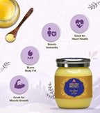 Himalayan Natives A2 Gir Cow Ghee | Homemade A2 Cow Desi Ghee | Traditional Charned Ghee