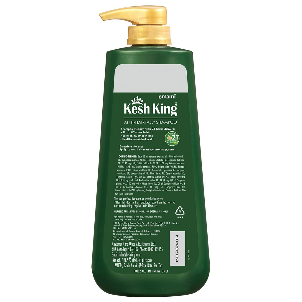 Kesh King Ayurvedic Anti Hairfall Shampoo - Distacart