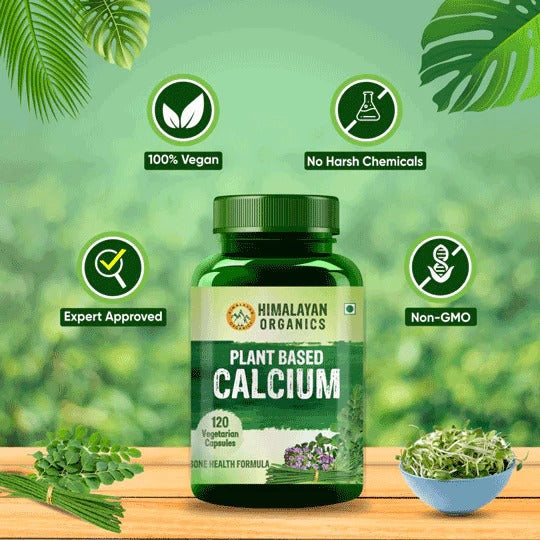 Himalayan Organics Plant Based Calcium Vegetarian Capsules - Distacart