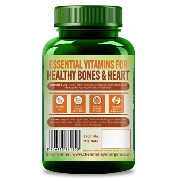 Himalayan Organics Plant Based D3 + K2 Capsules - Distacart
