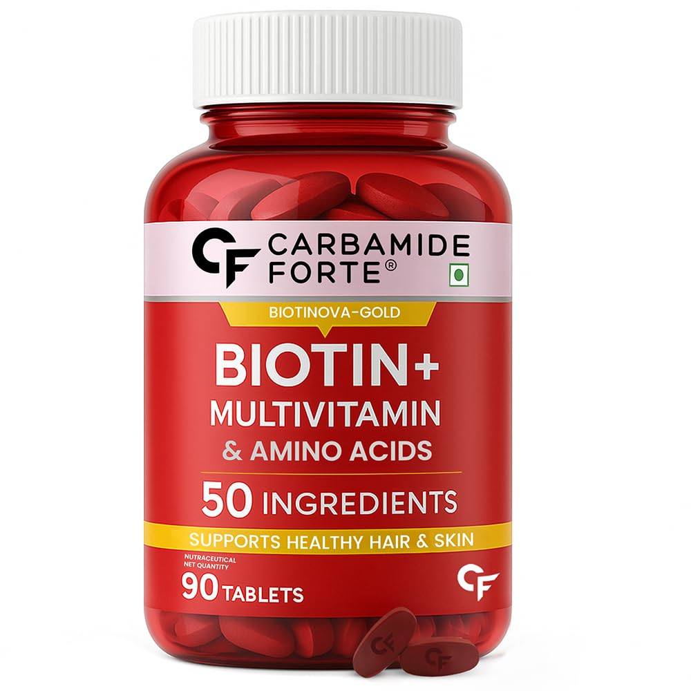 Carbamide Forte Biotin Tablets with 50 Multivitamin Ingredients for Women & Men - Distacart