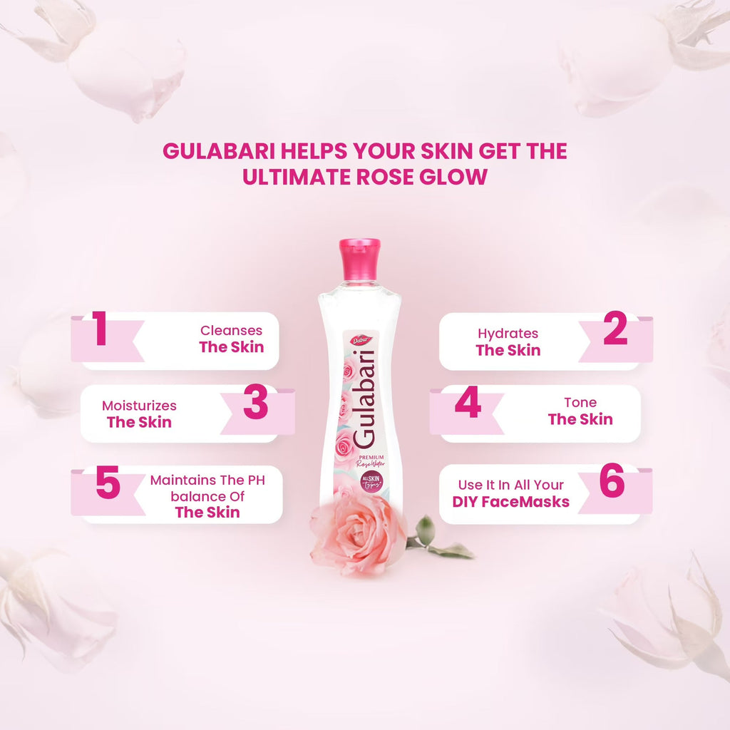 Dabur Gulabari Rose Water - Distacart