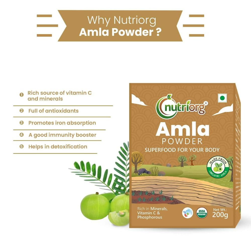 Nutriorg Certified Organic Amla Powder - Distacart