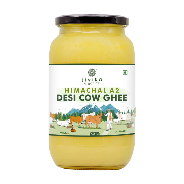 Jivika Naturals A2 Desi Cow Ghee | 100% Desi Gir Cow Ghee | A2 Milk Certified Ghee - Distacart