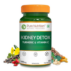 Pure Nutrition Kidney Detox with Turmeric & Vitamin C Veg Capsules - Distacart