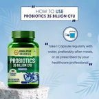 Himalayan Organics Probiotics 35 Billion CFU Prebiotics Vegetarian Capsules - Distacart