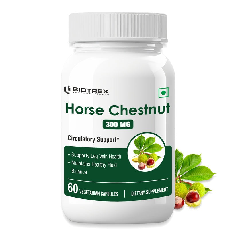 Biotrex Horse Chestnut 300Mg Veg Capsules - Distacart