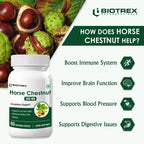 Biotrex Horse Chestnut 300Mg Veg Capsules - Distacart