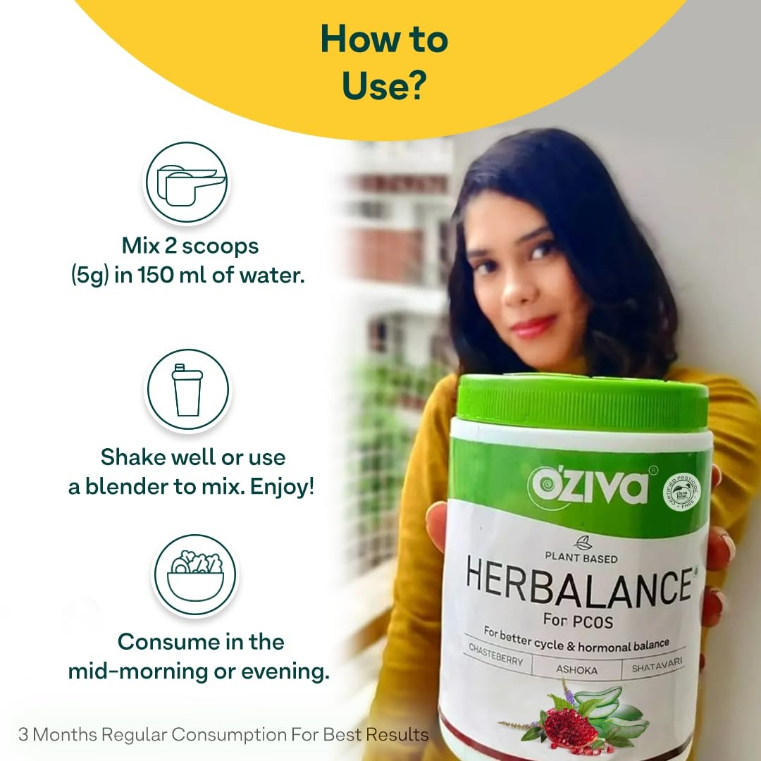 OZiva Plant Based Herbalance For Pcos - Distacart
