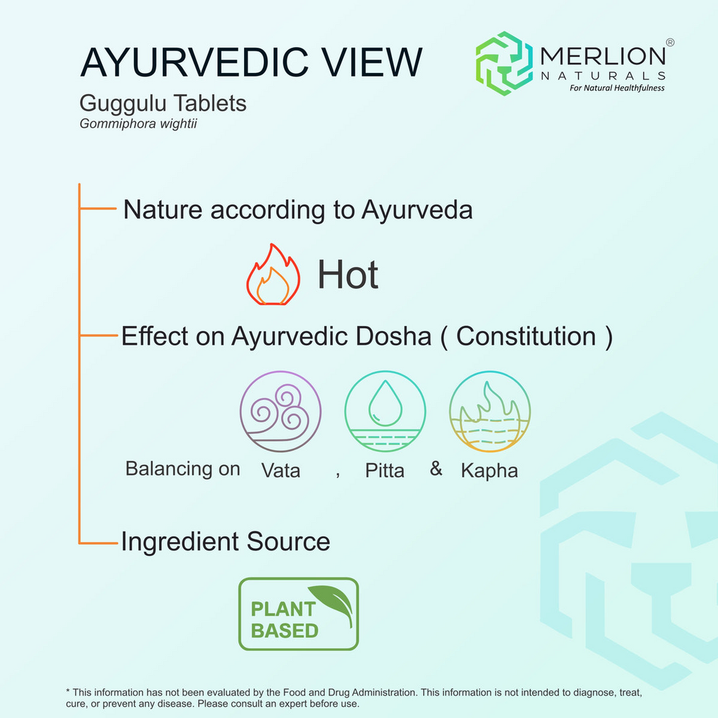 Merlion Naturals Guggulu 500mg Tablets - Distacart