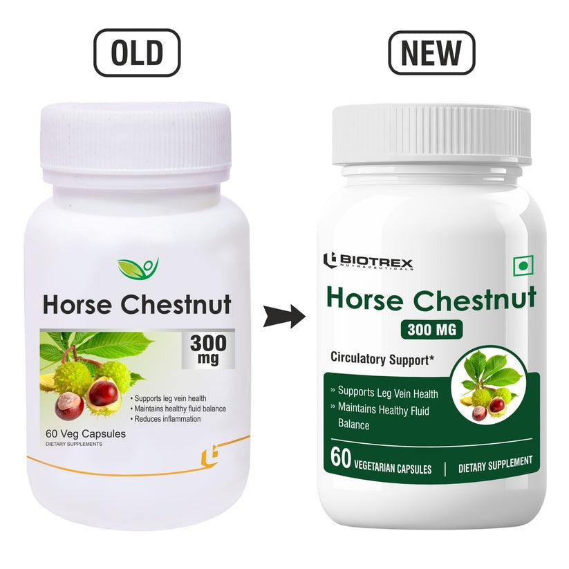 Biotrex Horse Chestnut 300Mg Veg Capsules - Distacart