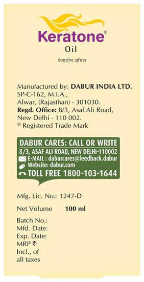 Dabur Keratone Oil - Distacart