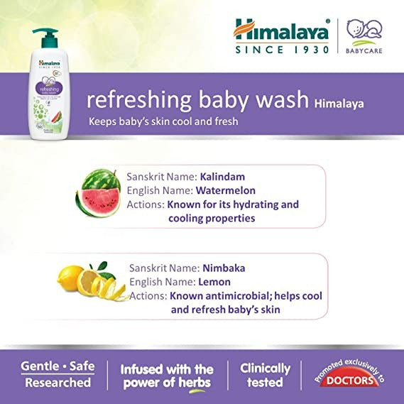 Himalaya Herbals - Refreshing Baby Wash - Distacart