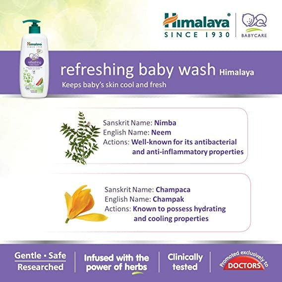 Himalaya Herbals - Refreshing Baby Wash - Distacart