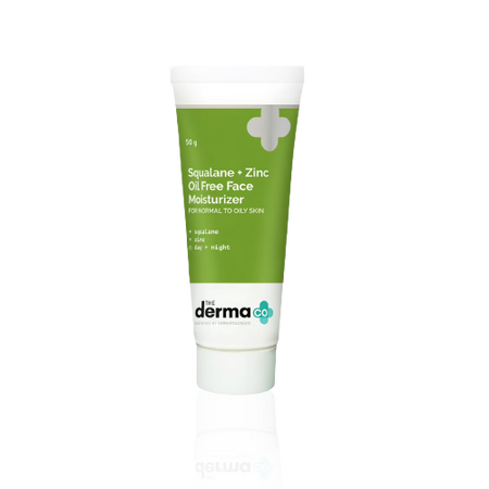The Derma Co Squalene + Zinc Oil-Free Moisturizer for Normal to Oily Skin