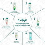 Himalaya Pure Skin Neem Facial Kit with Face Massager