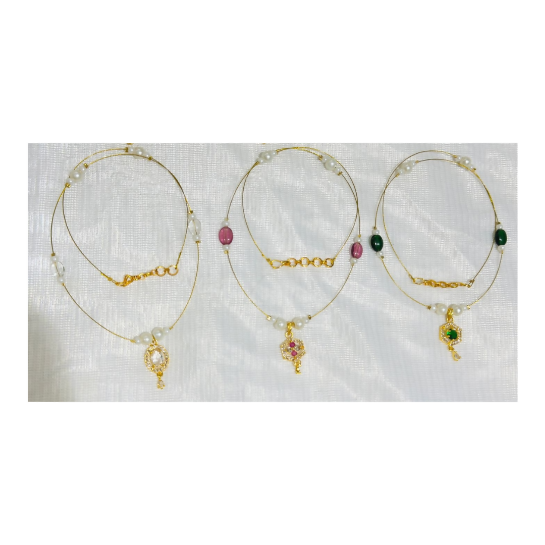 Elite Trading Three Invisible Necklace Chain for Women and Girls Elegant Lightweight Chain with Small Pendant