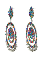 Mominos Fashion Johar Kamal Women's Multi Colour Kundan Circles Earrings - Distacart