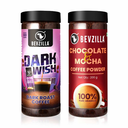 Bevzilla Chocolate & Mocha + Dark Wish Coffee Powder - Distacart