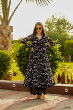 Aayaa Georgette Suit With Heavy Digital Print - Multi Color - Distacart